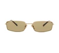 Prada PR A60S 5AK70G Woman Sunglasses Metal Gold Green Squared Normal