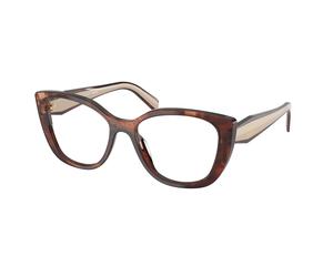 Prada PR B04V 07R1O1 Woman Optical frames Acetate Brown Cat Eye Normal