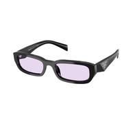 Prada PR B06S 16K40J Woman Sunglasses Acetate Black Violet Squared Normal