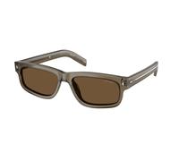 Prada PR B11S 18T70F Man Sunglasses Acetate Brown Brown Squared Normal