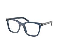 Prada PR B11V 08Q1O1 Woman Optical frames Acetate Blue Pillow Normal