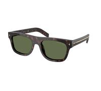 Prada PR B12S 17N20G Man Sunglasses Acetate Turtle Green Pillow Polarized