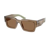 Prada PR B17S 29E90F Man Sunglasses Acetate Brown Brown Squared Normal