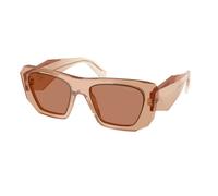 Prada PR B18S 28E90Q Woman Sunglasses Acetate Brown Brown Squared Normal