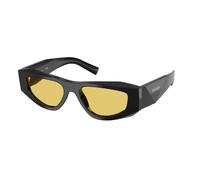 Prada PR B19S 16K455 Man Sunglasses Acetate Black Yellow Pillow Normal