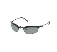 Prada PR B50S 1AB3C2 Woman Sunglasses Metal Black Grey Squared Normal