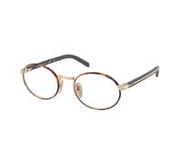 Prada PR B55V 21E1O1 Woman Optical frames Metal Havana Round Normal