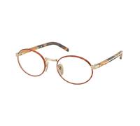 Prada PR B55V 22E1O1 Woman Optical frames Metal Havana Round Normal