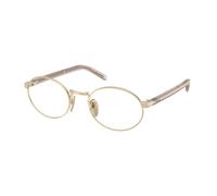 Prada PR B55V ZVN1O1 Woman Optical frames Metal Gold Round Normal