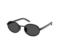 Prada PR B56S AAV08Z Woman Sunglasses Steel Black Grey Round Normal