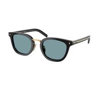 Prada PR C01SD 16K04D Man Sunglasses Acetate Black Green Cat Eye Polarized