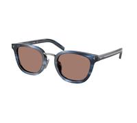 Prada PR C01SD 26F05D Man Sunglasses Acetate Blue Brown Cat Eye Normal