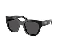 Prada PR C04S 16K08Z Woman Sunglasses Acetate Black Grey Squared Normal