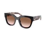 Prada PR C04S 28F90P Woman Sunglasses Acetate Black Brown Squared Normal Nuanced