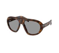 Prada PR C05S 20D50Q Woman Sunglasses Acetate Havana Grey Geometric Normal