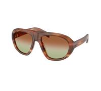 Prada PR C05S 24G70T Woman Sunglasses Acetate Brown Brown Geometric Normal Nuanced