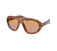 Prada PR C05S 25O04N Womenâs Sunglasses Brown Size 57