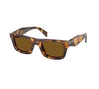 Prada PR C06S 14L10U Woman Sunglasses Acetate Turtle Brown Pillow Polarized