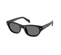 Prada PR C08S 16K90T Woman Sunglasses Acetate Black Grey Cat Eye Polarized