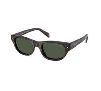 Prada PR C08S 17N90V Woman Sunglasses Acetate Turtle Grey Cat Eye Polarized