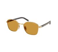 Prada PR C50S 5AK50P Man Sunglasses Steel Gold Squared Normal