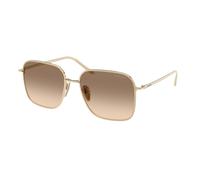 Prada PR C54SD ZVN50T Woman Sunglasses Metal Gold Brown Squared Normal Shaded
