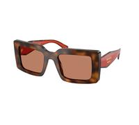 Prada Woman Sunglass PR D01S - Frame color: Juniper Tortoise/Cotto, Lens color: Brown