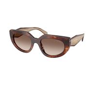 Prada PR D02S 00K10S Woman Sunglasses Acetate Turtle Brown Round Normal Nuanced