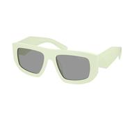 Prada PR D04SU 05K50Q Woman Sunglasses Acetate Green Grey Geometric Normal