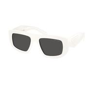 Prada PR D04SU 17K08Z Woman Sunglasses Acetate White Grey Geometric Normal