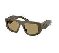 Prada PR D04SU 26J70G Woman Sunglasses Acetate Green Green Geometric Normal