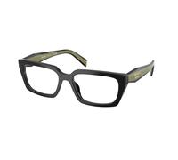 Prada PR D05V 03K1O1 Woman Optical frames Acetate Black Transparent Squared Normal