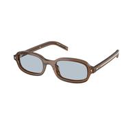 Prada PR D06S 28I30W Woman Sunglasses Acetate Transparent Blue Round Normal