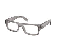 Prada PR D06V 16Z1O1 Man Optical frames Acetate Grey Transparent Squared Normal