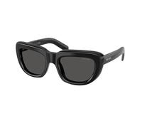 Prada PR D07S 16K08Z Woman Sunglasses Acetate Black Grey Squared Normal