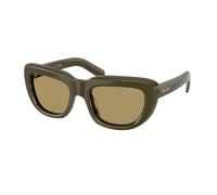 Prada PR D07S 26J70G Woman Sunglasses Acetate Green Green Squared Normal