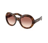 Prada PR D08SU 20D70X Woman Sunglasses Acetate Turtle Brown Round Normal Nuanced