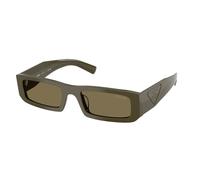 Prada PR D09SD 26J90F Man Sunglasses Acetate Green Brown Squared Normal