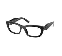 Prada PR D09V 16K1O1 Woman Optical frames Acetate Black Transparent Geometric Normal