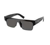 Prada PR D12SU 16K20Z Man Sunglasses Black Grey Squared Normal