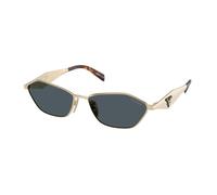Prada PR D50S ZVN70B Woman Sunglasses Metal Gold Grey Geometric Normal