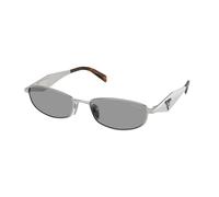 Prada PR D51S 1BC50Q Woman Sunglasses Metal Silver Grey Round Normal