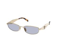 Prada PR D51S ZVN30X Woman Sunglasses Metal Gold Blue Round Normal
