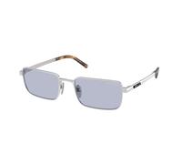 Prada PR D54S 04K30X Man Sunglasses Metal Silver Blue Squared Normal