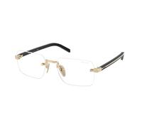 Prada PR D55S ZVN10W Man Sunglasses Metal Gold Transparent Squared Normal