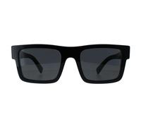 Prada PR 19WS 1AB5S0 Man Sunglasses Acetate Black Grey Squared Normal