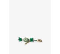 Prada Prada Candy Plexiglass and Leather Key Ring Charm Green 1 Size