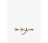 Prada Prada Candy Plexiglass and Leather Key Ring Charm Light Blue 1 Size