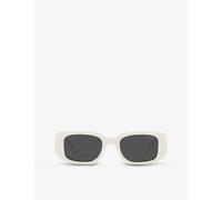 Prada Prada Pr 17Ws Rectangular-Frame Acetate Sunglasses White