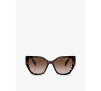 Prada Prada Pr 19Zs Tortoiseshell-Pattern Acetate Sunglasses Brown
